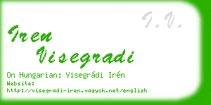 iren visegradi business card